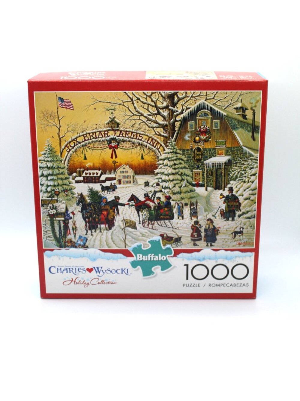 Charles Wysocki Holiday Collection A Christmas Greeting 1000 Piece Jigsaw Puzzle